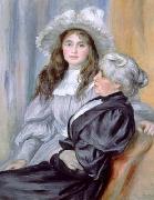 Pierre-Auguste Renoir Portrait of Berthe Morisot and daughter Julie Manet, oil painting on canvas